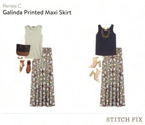 Renee C Galinda Printed Maxi Skirt