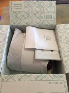 Opened Stitch Fix Box